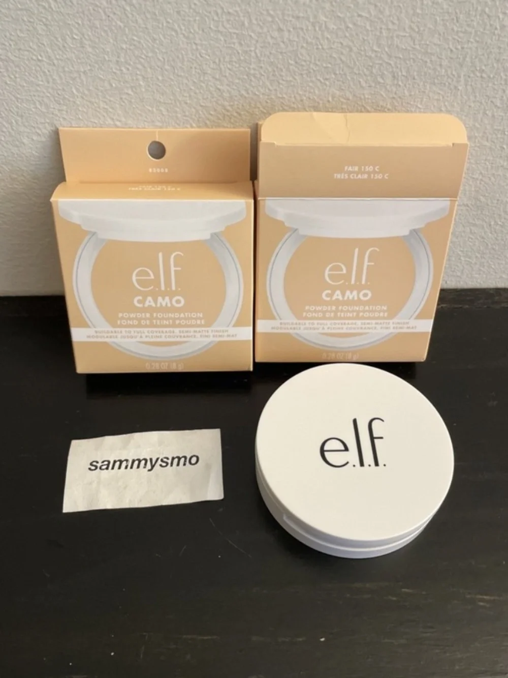 Elf e.l.f Camo Powder Foundation Fair 150 C Semi Matte Finish, x2 Discontinued